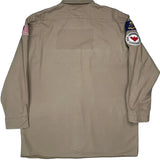 American Flag Patch Dickies Shirt - XL Khaki Cotton