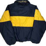 Nautica Striped Puffer - XL Navy Cotton