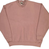 90S Blank Fruit Of The Loom Sweatshirt - XL Pink Cotton