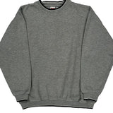 90S Blank Athletic Works Sweatshirt - Large Grey Polyester Blend