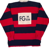 Fg-16 Field Gear Striped Rugby Shirt - Large Red Cotton