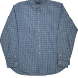Ralph Lauren Checked Shirt - 2XL Blue Cotton