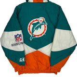 Miami Dolphins Logo Athletics Football Windbreaker - Medium Green Polyester