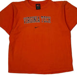 Age 16-18 Virginia Tech Nike College T-Shirt - Large Orange Cotton