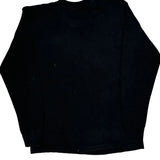 Fruit Of The Loom Single Stitch Long Sleeve T-Shirt - Large Black Cotton