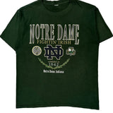 Notre Dame Champion Single Stitch T-Shirt - 2XL Green Cotton