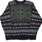Made In USA Chaps Ralph Lauren Sweater - Large Multicoloured Cotton