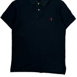 Polo By Ralph Lauren Slim Fit Polo Shirt - Medium Black Cotton