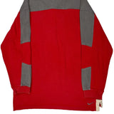 Nike Contrast Stitch Rugby Shirt - XL Beige Cotton