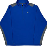 Nike Long Sleeve T-Shirt - Large Gray Polyester