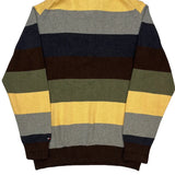 Tommy Hilfiger Striped Sweater - Medium Multicoloured Cotton
