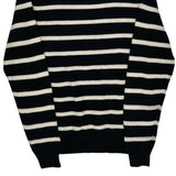 Polo By Ralph Lauren Striped Sweater - Large Black & White Cotton