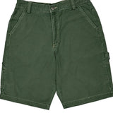 Guess Carpenter Shorts - 30W 9L Green Cotton