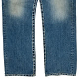 True Religion Contrast Stitch Jeans - 36W 27L Blue Cotton