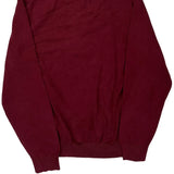 Tommy Hilfiger Argyle Jumper - 2XL Burgundy Cotton