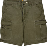 Carhartt Cargo Shorts - 34W 9L Green Cotton