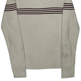 Ralph Lauren Striped Sweater - XL Cream Cotton