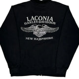 New Hampshire Harley Davidson Graphic Jacket - Medium Black Cotton