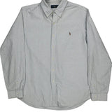 Ralph Lauren Striped Shirt - XL Blue Cotton