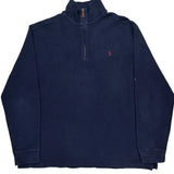 Polo By Ralph Lauren 1/4 Zip - 2XL Navy Cotton
