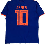 Colombia National Team Adidas Football Shirt - XL Blue Polyester