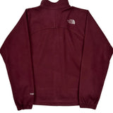 The North Face Fleece Jacket - Medium Burgundy Polyester
