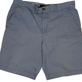 Tommy Hilfiger Chino Shorts - 34W 10L Blue Cotton