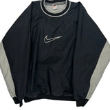 Nike Windbreaker - Large Gray Polyester