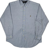 Yarmouth Ralph Lauren Shirt - Large Blue Cotton