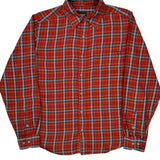 Marmot Checked Flannel Shirt - Large Red Cotton