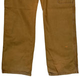 Dickies Double Knee Carpenter Trousers - 32W 30L Brown Cotton