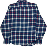 Ralph Lauren Checked Flannel Shirt - XL Blue Cotton