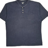Carhartt Collarless Shirt - XL Navy Cotton