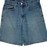 Levis Denim Shorts - 34W 11L Blue Denim