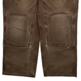 Carhartt Double Knee Carpenter Trousers - 34W 30L Brown Cotton