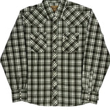 Wrangler Checked Shirt - XL Green Cotton