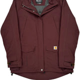 Storm Defender Carhartt Waterproof Jacket - Medium Burgundy Polyester