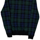 Polo By Ralph Lauren Checked Hoodie - Large Blue Cotton