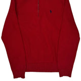 Polo By Ralph Lauren 1/4 Zip - XL Red Cotton