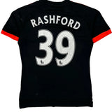 Manchester United Adidas 2015-16 Rashford Third Football Shirt - Small Black Polyester