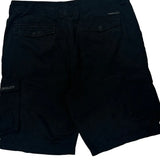 Quiksilver Cargo Shorts - 38W 10L Black Cotton