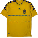 UKraine Adidas 2011-13 Home Football Shirt - XL Yellow Polyester