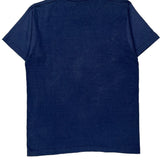 American Veterans Screen Stars Single Stitch T-Shirt - Large Blue Cotton Blend