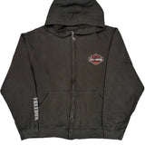 Harley Davidson Graphic Hoodie - Large Black Cotton
