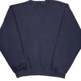 Made In USA Russell Athletic Spellout Sweatshirt - XL Navy Cotton Blend