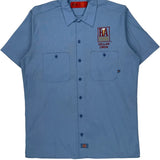 Cellar Crew Dickies Short Sleeve Shirt - Medium Blue Polyester Blend