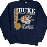 Duke Blue Devils Soffe College Sweatshirt - Large Navy Cotton