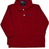 Age 12 Months Polo By Ralph Lauren Polo Shirt - 3XS Red Cotton