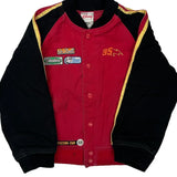 Age 8 Lightning Mcqueen Disney Cartoon Varsity Jacket - Medium Black Cotton