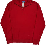 Patagonia 1/4 Zip - Large Red Nylon